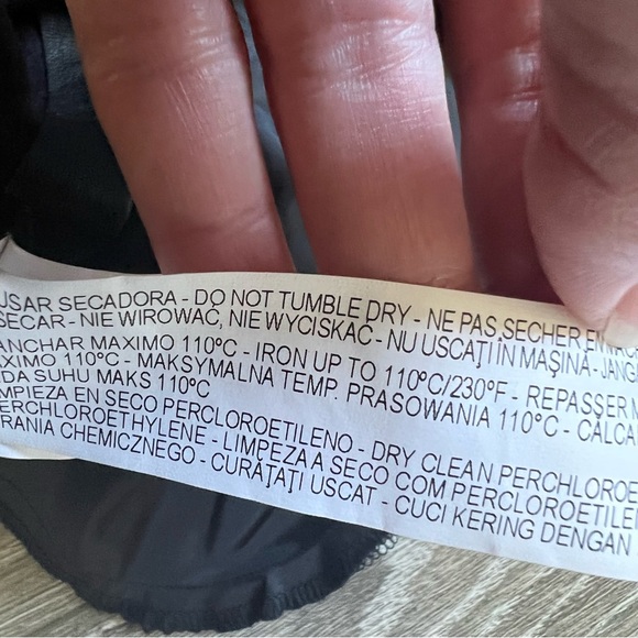 ZARA BASIC black faux leather shift dress with studs at the neckline Style 862 - Picture 3 of 16